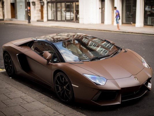 Lamborghini Aventador Roadster S Brown
